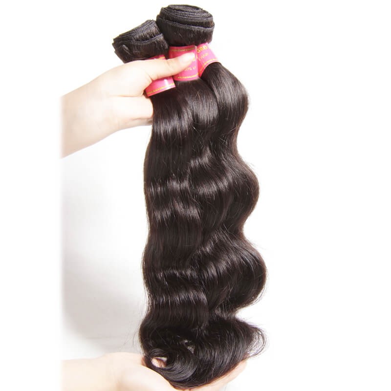 Idolra Real Indian Virgin Hair Weave Bundles 4 Pcs Soft Indian Body Wave Human Hair Extensions